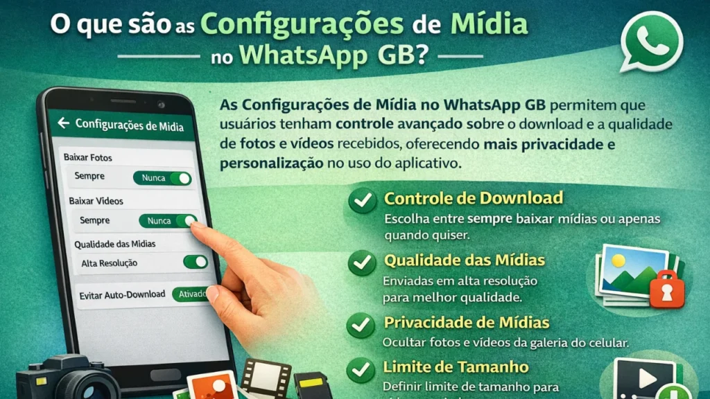 O que são as Configurações de Mídia no WhatsApp GB