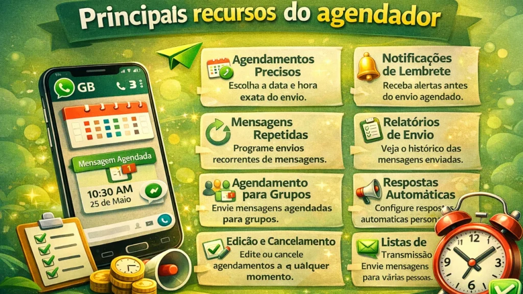 Agendador de Mensagens no WhatsApp GB