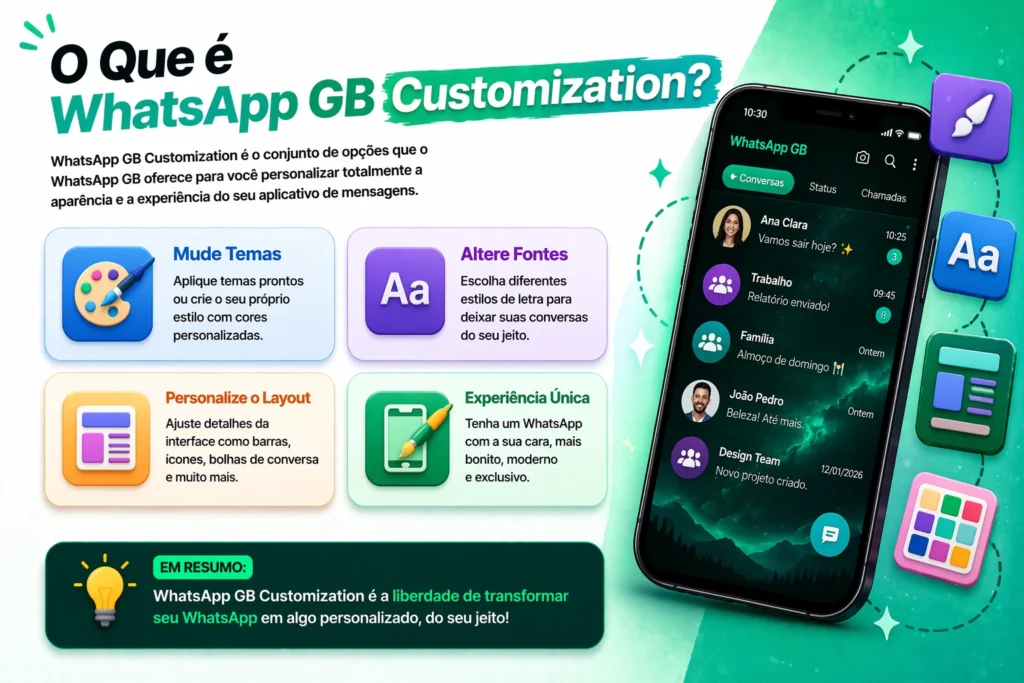 Personalização do WhatsApp GB