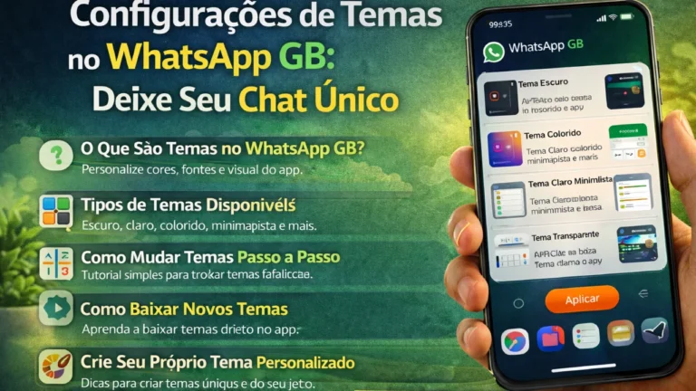 Configurações de Temas no WhatsApp GB: Deixe Seu Chat Único