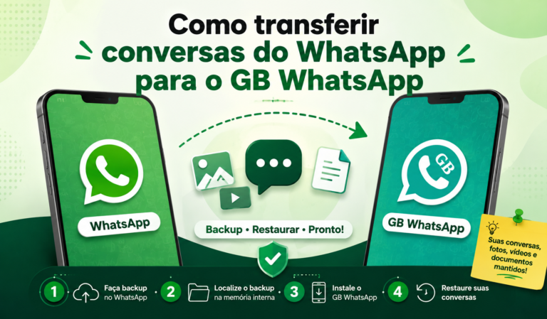 Como transferir conversas do WhatsApp para o GB WhatsApp